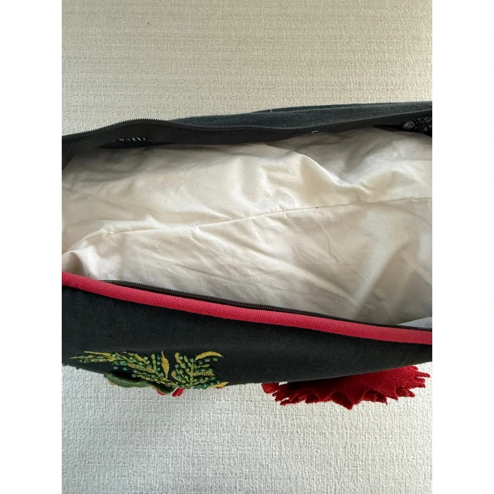 Christmas 3D Holly Wreath Accent Pillow 18